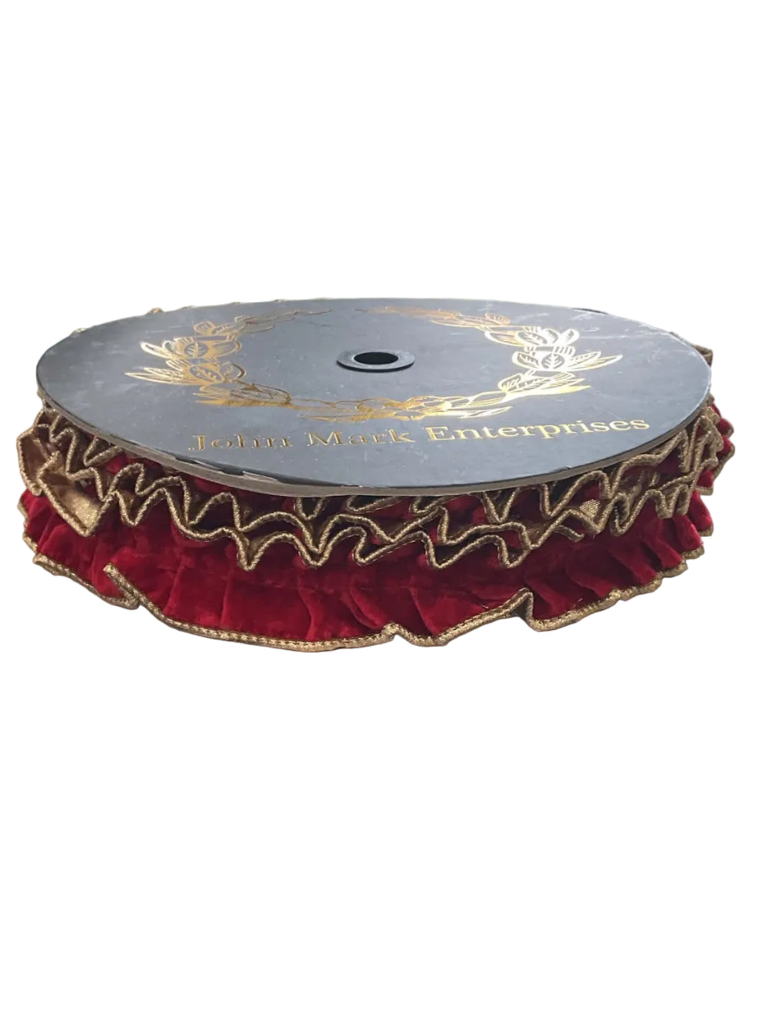 John Mark Red Velvet Pleated 2x10yd