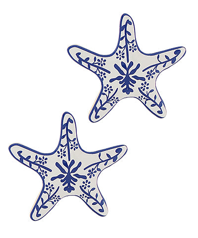 The Blue Willow Starfish Earrings
