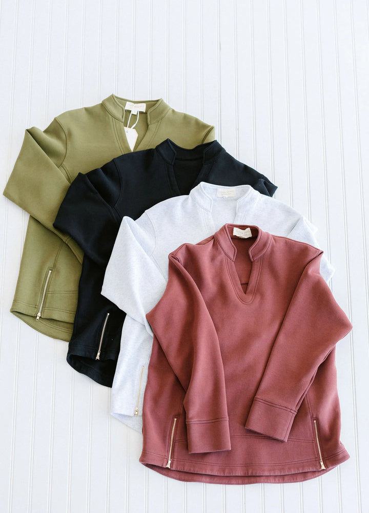 Tatum James Addison Top | Olive