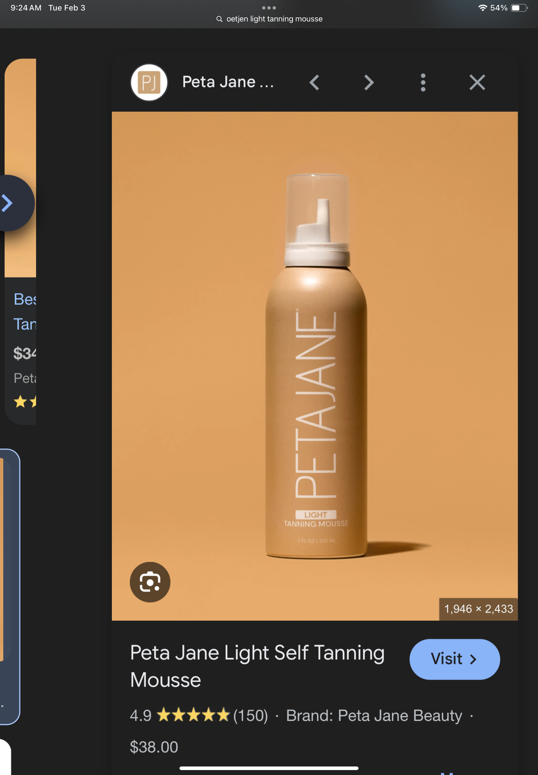 PETAJANE Light tanning mousse