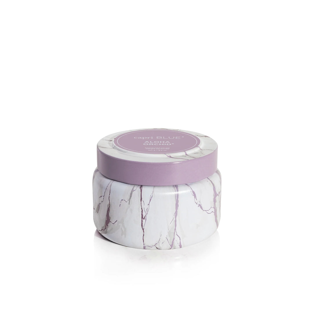 Aloha Orchid Marble Travel Tin