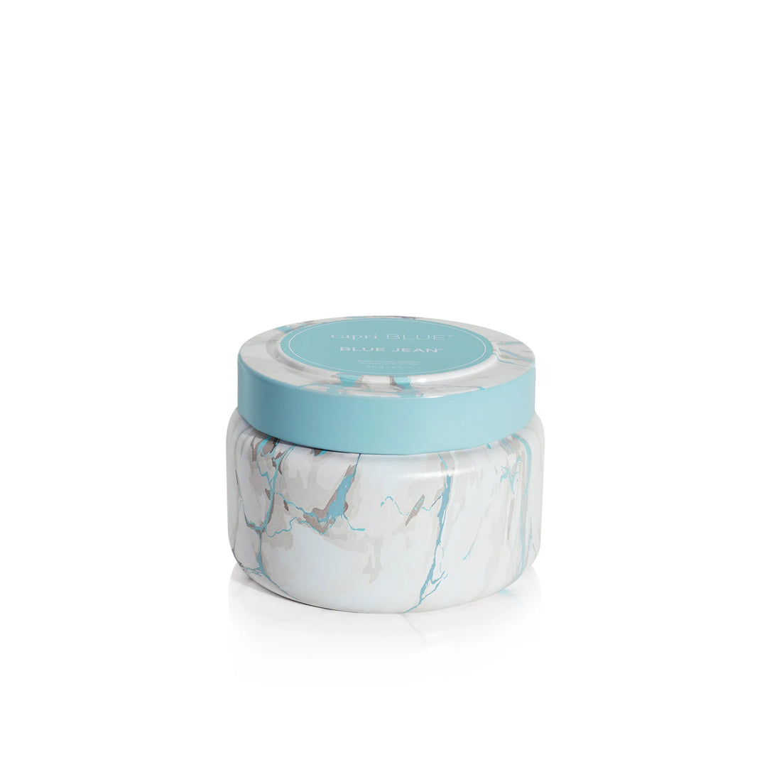 Blue Jean Marble Travel Tin