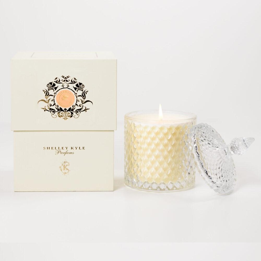Tiramani Large Glass Candle