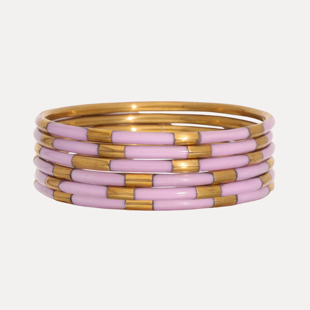 LILAC VEDA BANGLES - SET OF 6