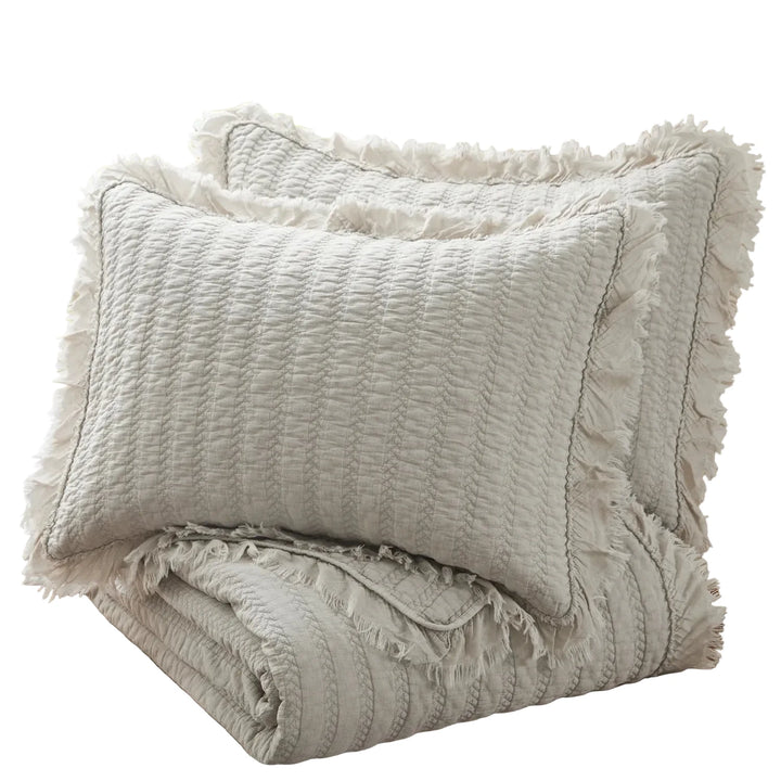 Wilhelmina Natural Quilt Set