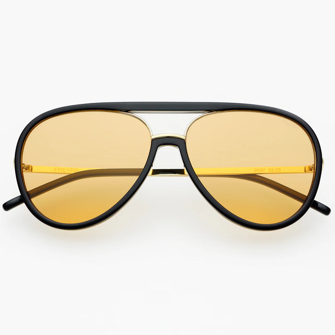 Shay Black/Soft Amber Sunglasses