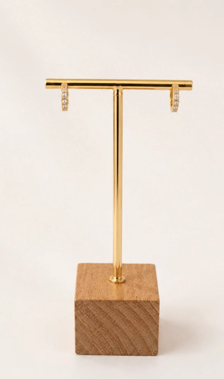 Hollis Hoops Crystal Clear -Tatum James