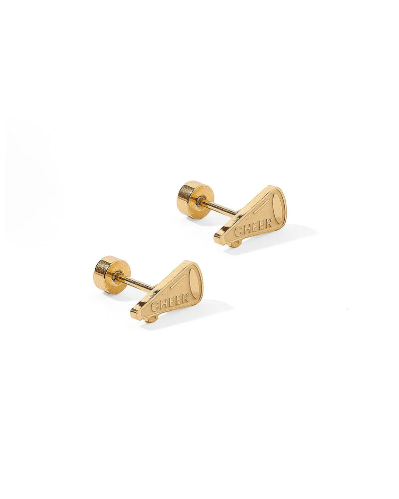 Screwback Stud Earrings - Cheer
