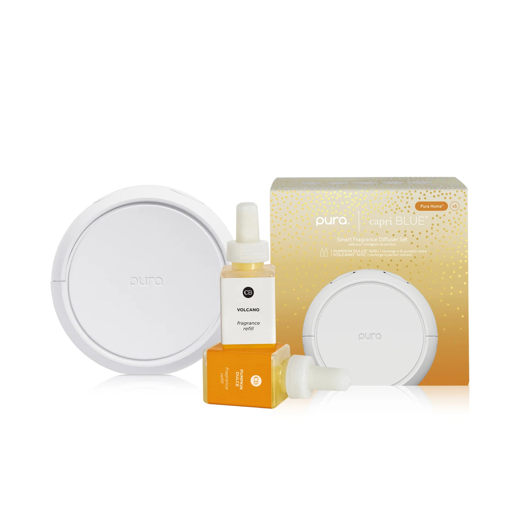 CB + PURA V5 Smart Home Diffuser Kit, Volcano + Pumpkin Dulce