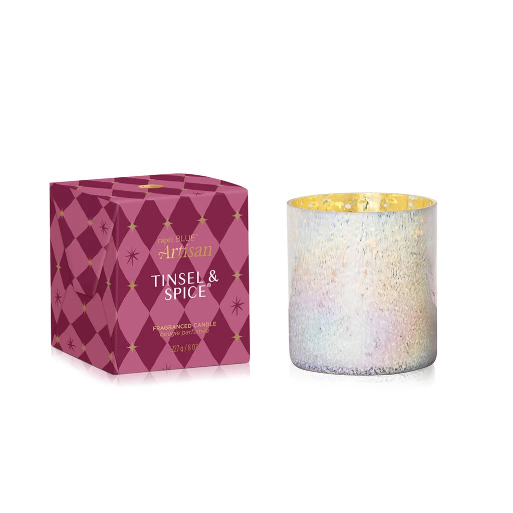 TINSEL &amp; SPICE WINTER BOXED CANDLE