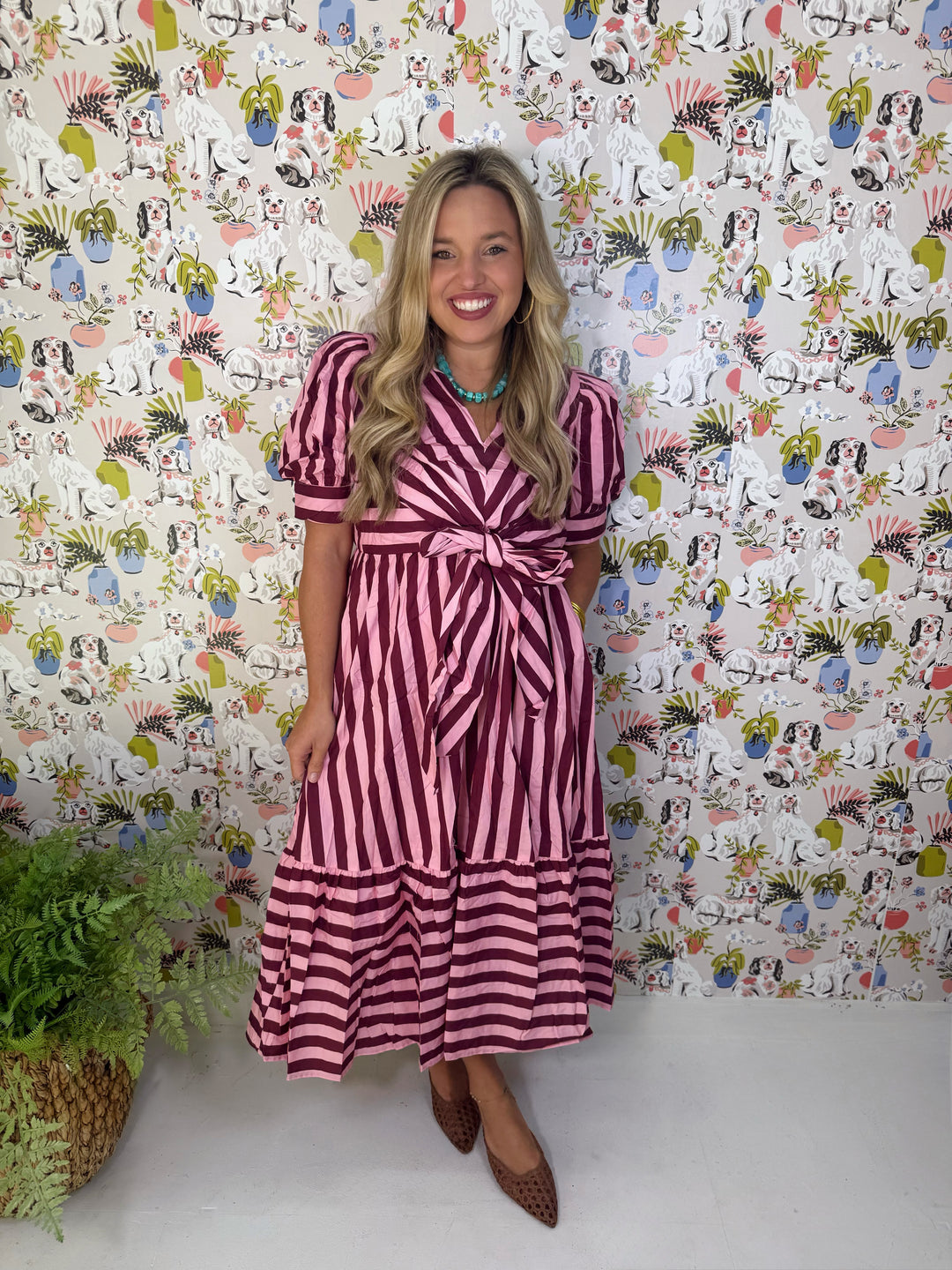The Berry Stripe Dress