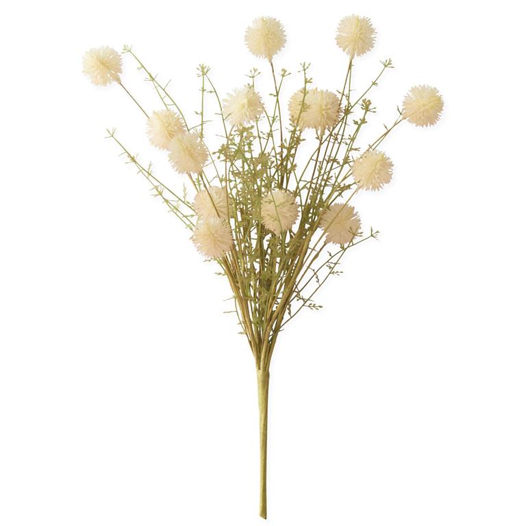 19 Inch Cream Thistle w/Foliage Bush