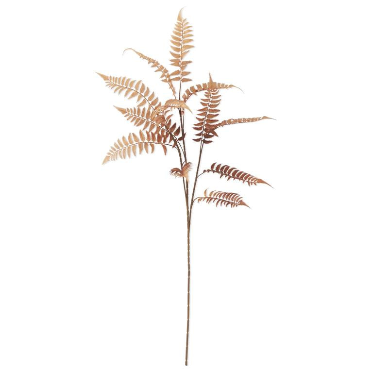 39 Inch Orange w/Brown Speckles Fern Spray