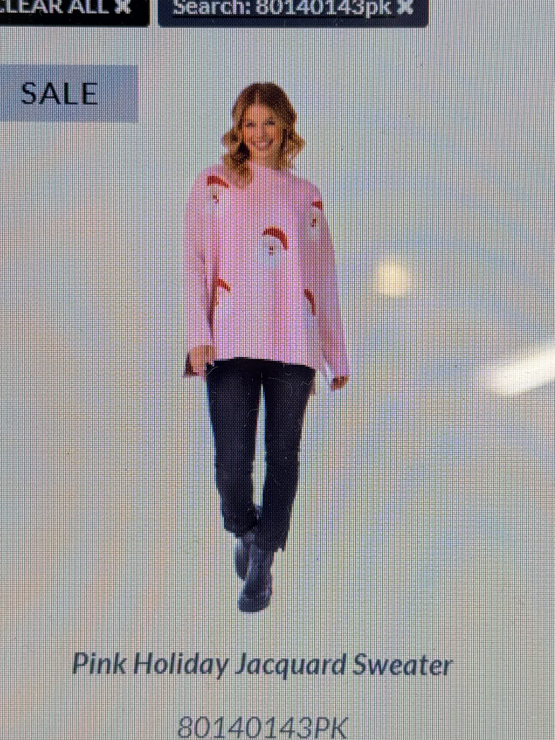 Pink Santa Sweater