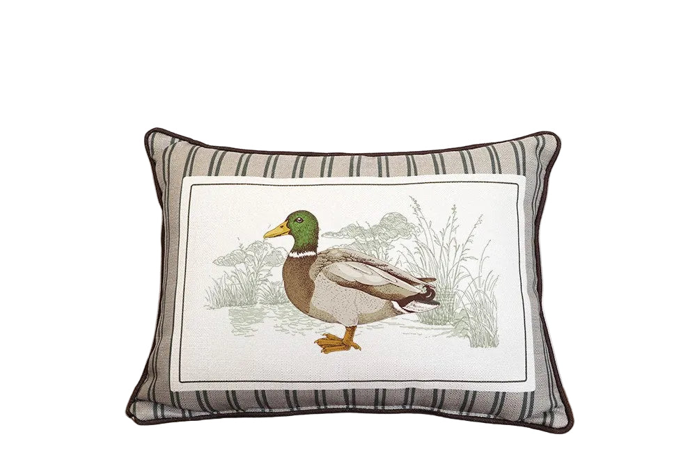 STRIPE MALLARD PILLOW