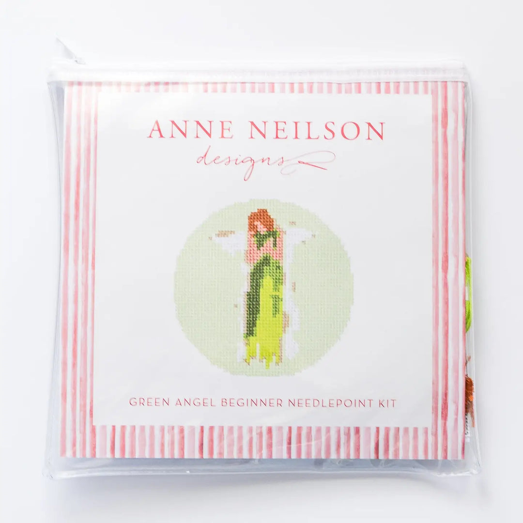 Green Angel Beginner Needlepoint Kit