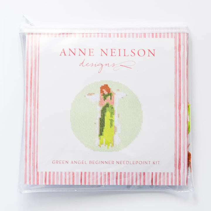 Green Angel Beginner Needlepoint Kit
