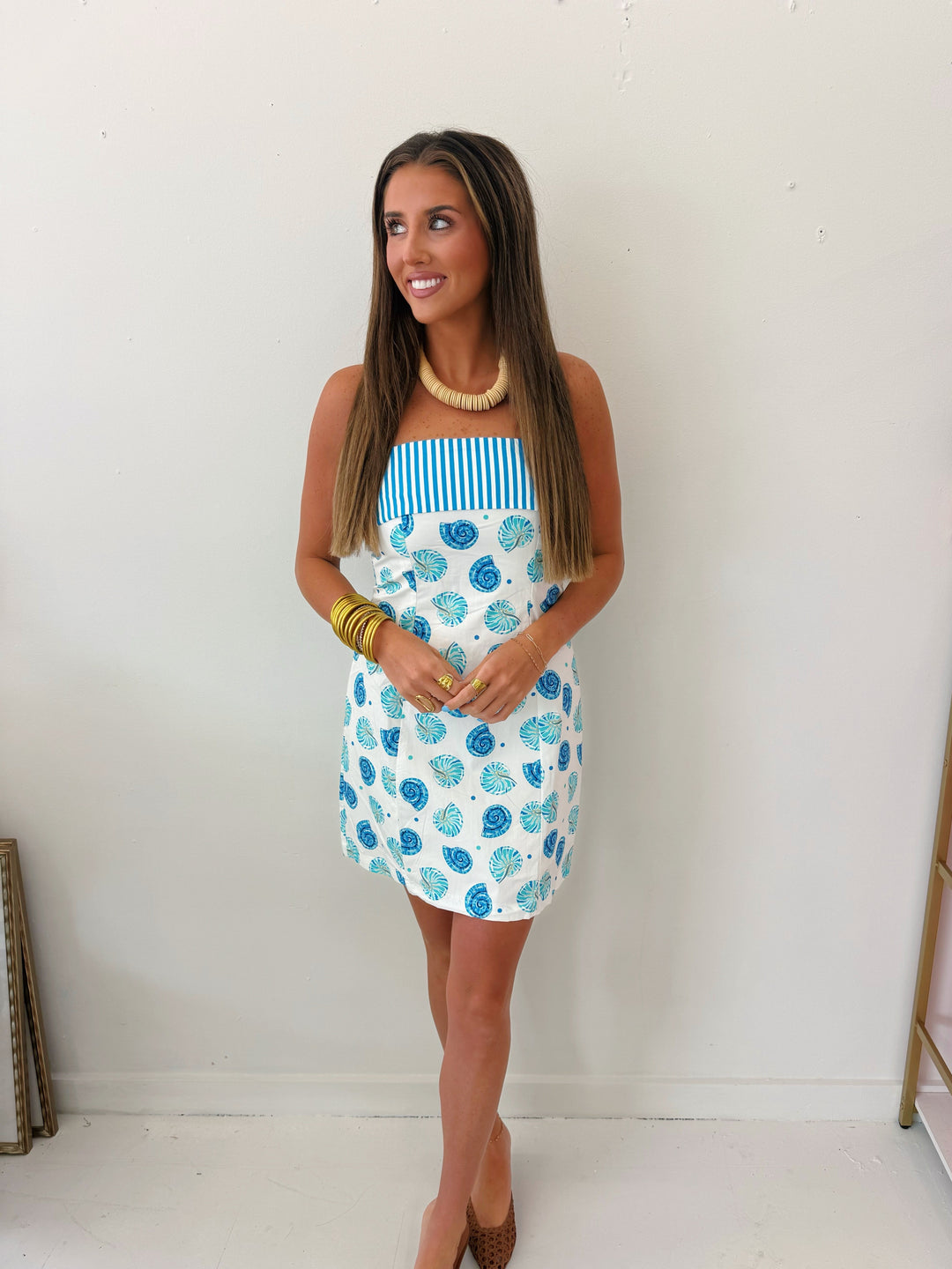 The Blue Tide Shell Dress