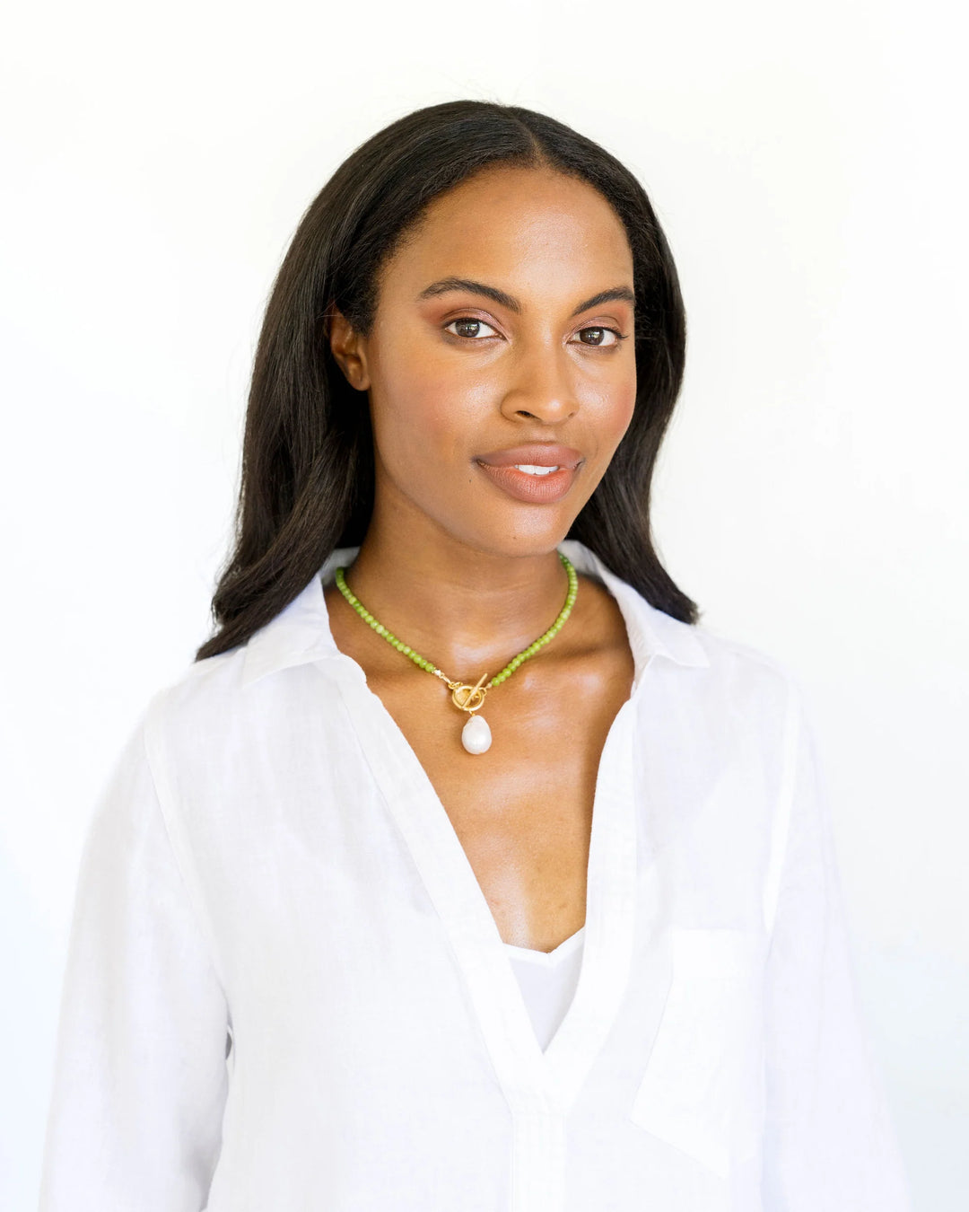 SUSAN SHAW | Katie Necklace •Light Green