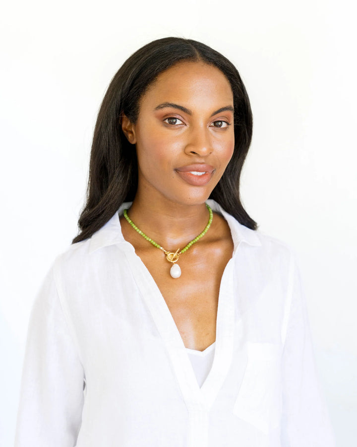 SUSAN SHAW | Katie Necklace •Light Green