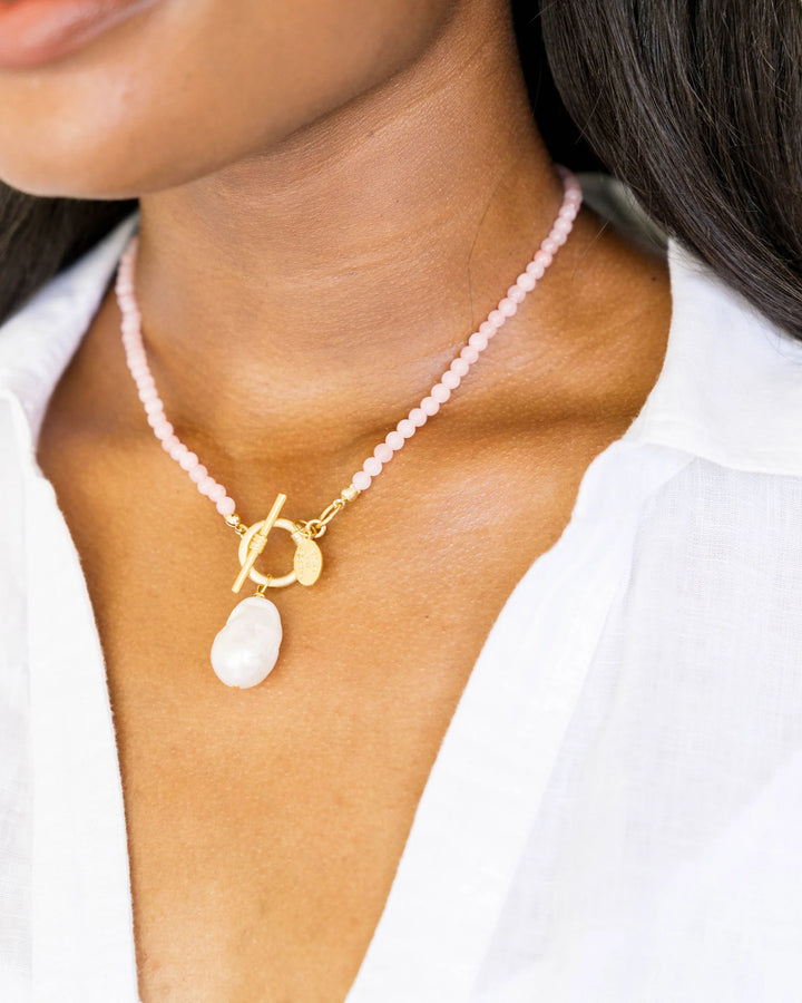 SUSAN SHAW | Katie Necklace • Light Pink