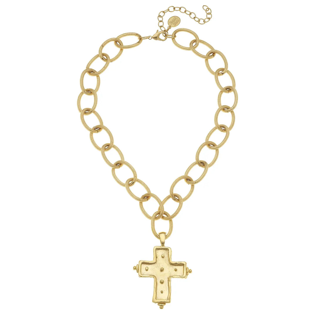Dotted Cross Necklace | SUSAN SHAW