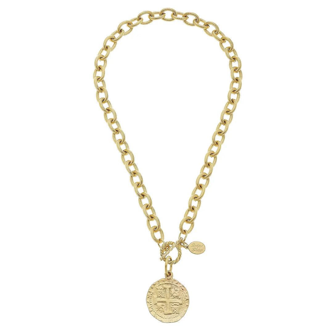 Peruvian Coin Toggle Necklace | SUSAN SHAW