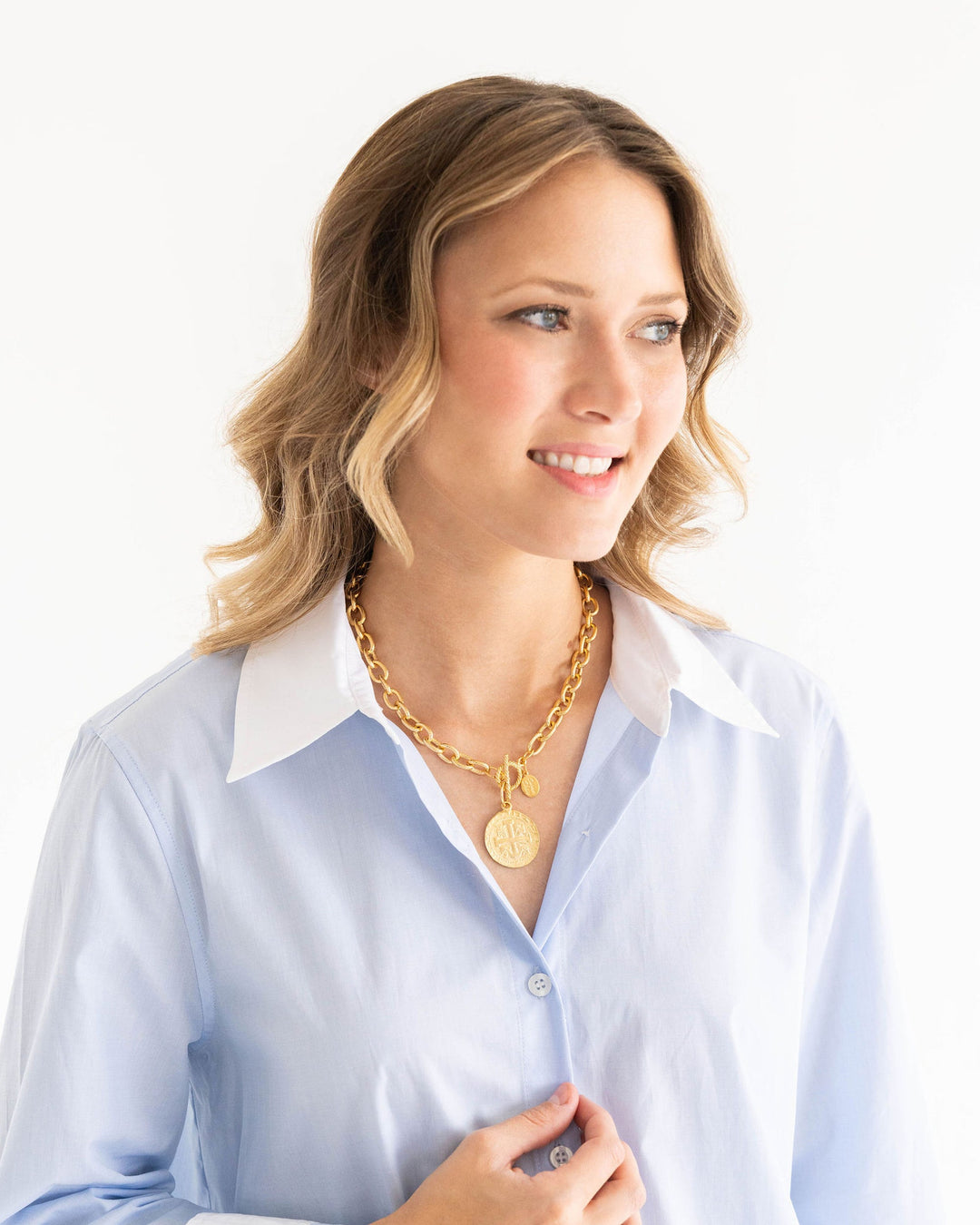 Peruvian Coin Toggle Necklace | SUSAN SHAW