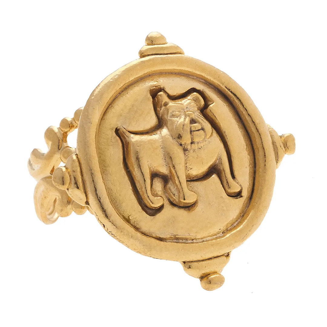 Gold Bulldog Ring | SUSAN SHAW