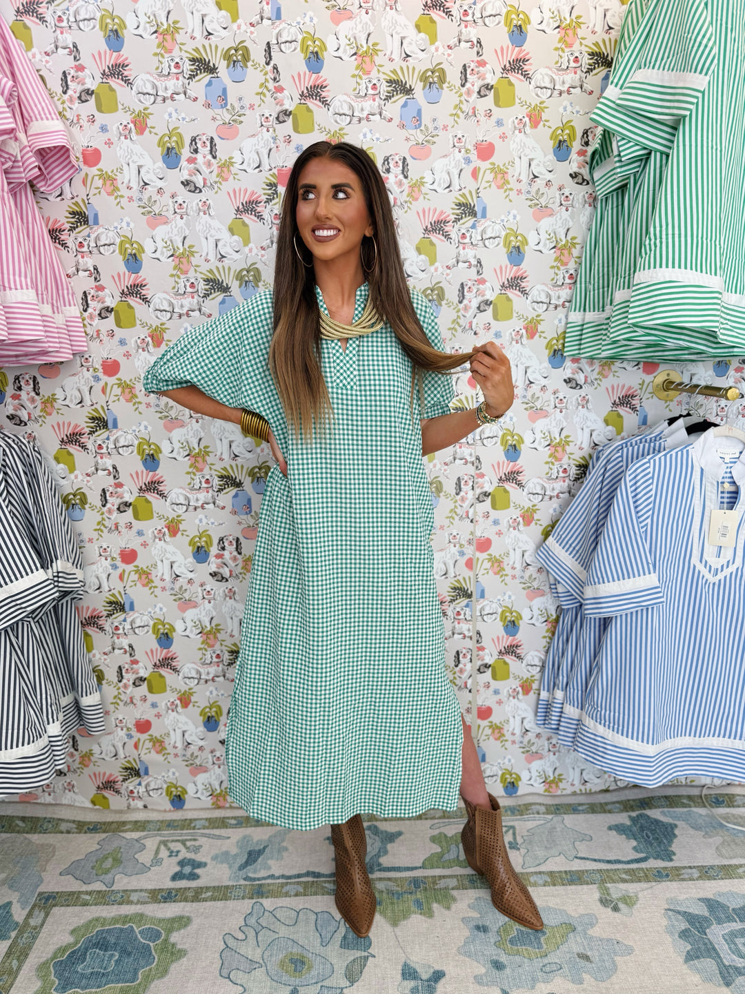 Checkered Breezy Dress