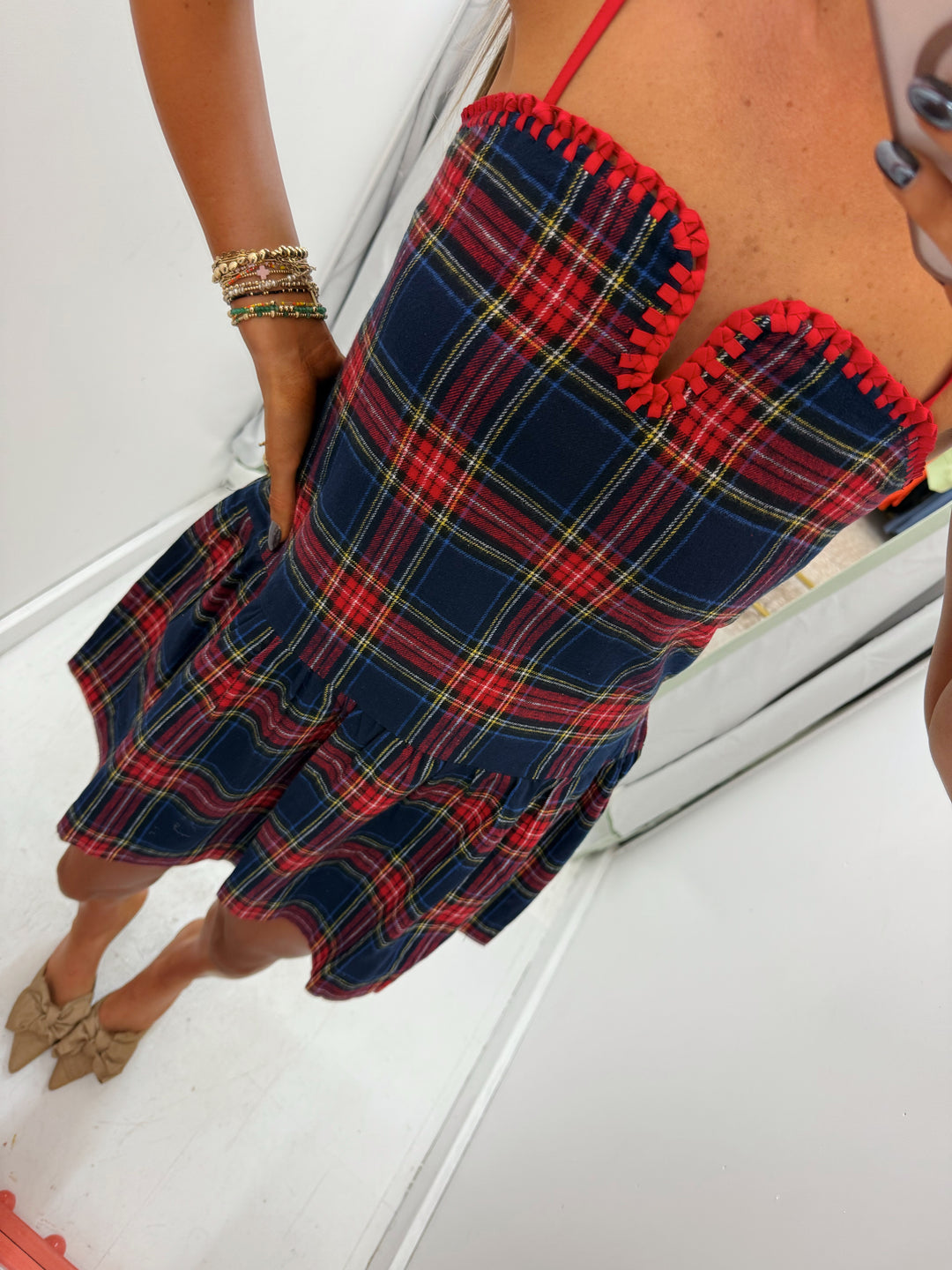 Plaid Mini Dress
