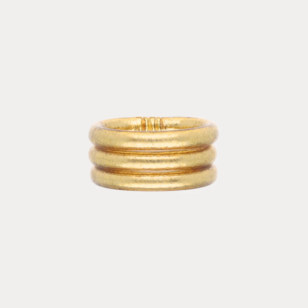 BUDHA GIRL • AURA ALL WEATHER RINGS (SET OF 3)