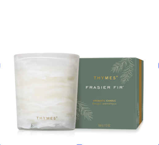 Thymes Frasier Fir Tidings Boxed Candle 13 oz