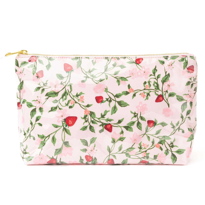 The Berry Botanical Clear Coated Travel Cosmetic Case