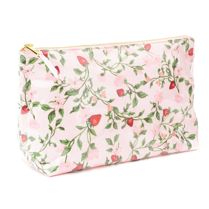 The Berry Botanical Clear Coated Travel Cosmetic Case