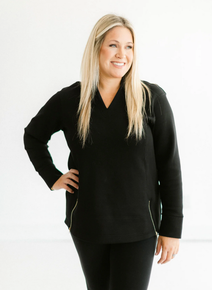 Tatum James Addison Top | Black