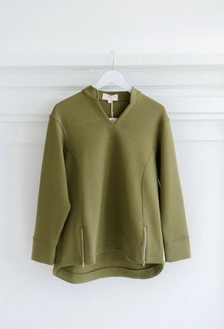 Tatum James Addison Top | Olive